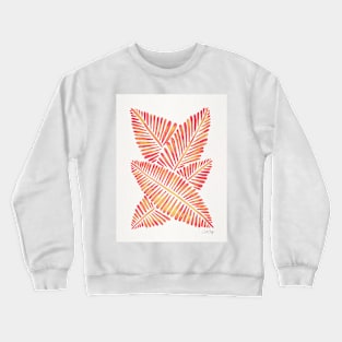 Pink Banana Leaves Crewneck Sweatshirt